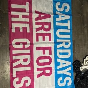 SATURDAYS ARE FOR THE GIRLS flag